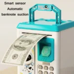 Children Cartoon Simulation Human Face Fingerprint Music Chinese British Switch Piggy Bank, Specification: - Image 3