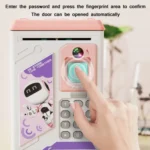 Children Cartoon Simulation Human Face Fingerprint Music Chinese British Switch Piggy Bank, Specification: - Image 5