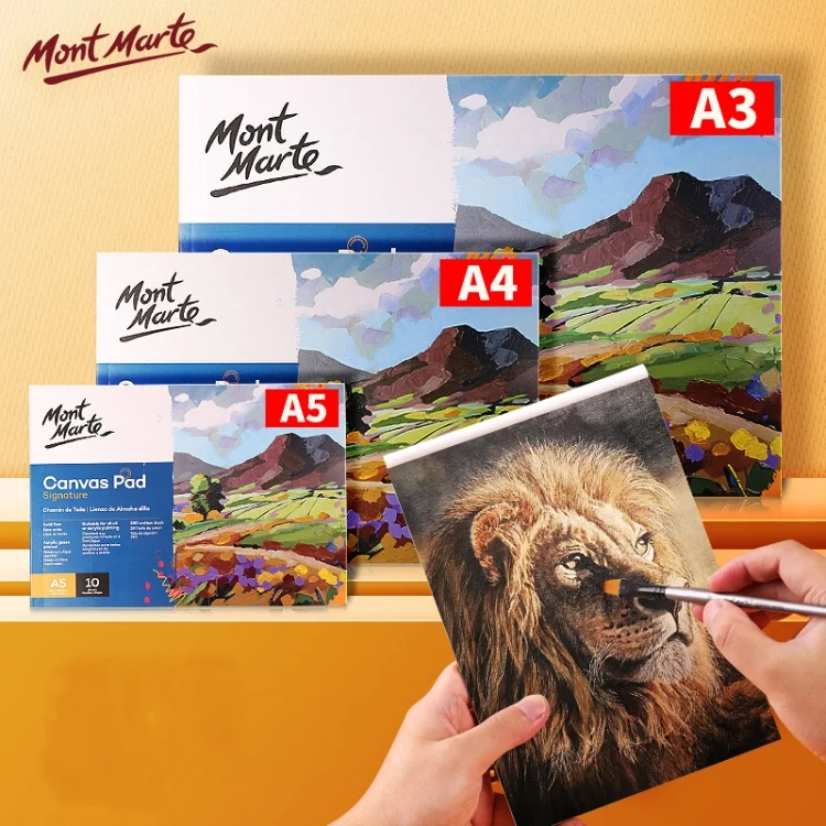TBD060029901C_4.webp 10 Sheet/pack Oil Acrylic Painting Canvas Pad Paper Book Painting Canvas Paper - Image 5