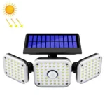 Solar 3-Head Rotatable Wall Lights Human Sense Outdoor Waterproof Garden Street Light