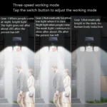 TG-TY075 Solar 3-Head Rotatable Wall Light Body Sensation Outdoor Waterproof Garden Light, Style: - Image 3