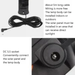 TG-TY075 Solar 3-Head Rotatable Wall Light Body Sensation Outdoor Waterproof Garden Light, Style: - Image 5