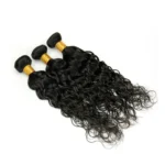 Ladies Water Wave Synthetic Fiber Hair Bun Wig - Image 2