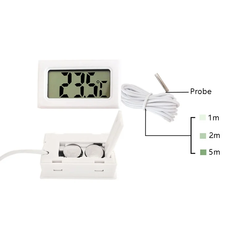 TBD0600405101_B3.webp Fish Tank Digital Thermometer Waterproof Probe Electronic Measuring Thermometer, Line Length: 5m (Black) - Image 4