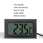 Fish Tank Digital Thermometer Waterproof Probe Electronic Measuring Thermometer, Line Length: 5m (Black) - Image 5