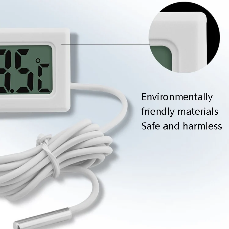 TBD0600405101_B5.webp Fish Tank Digital Thermometer Waterproof Probe Electronic Measuring Thermometer, Line Length: 5m (Black) - Image 6
