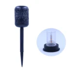 Outdoor Garden Solar 10 LED Flame Lamp Ground Plug Lawn Light - Image 2