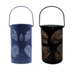 Outdoor Garden Solar LED Wrought Iron Hollow Portable Light - Image 2