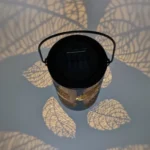 Outdoor Garden Solar LED Wrought Iron Hollow Portable Light - Image 4