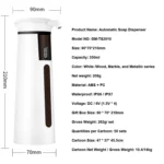 GM-TS2010 Automatic Sensor Soap Dispenser And Smart Hand Washing Device - Image 3