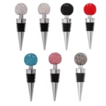 Crystal Ball Red Wine Stopper Diamond Zinc Alloy Metal Sealed Wine Cork - Image 2