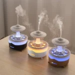 UFO Water Drop Aromatherapy Humidifier Home Desktop Silent Remote Control Diffuser - Image 11