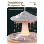 UFO Water Drop Aromatherapy Humidifier Home Desktop Silent Remote Control Diffuser - Image 3