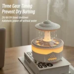 UFO Water Drop Aromatherapy Humidifier Home Desktop Silent Remote Control Diffuser - Image 10