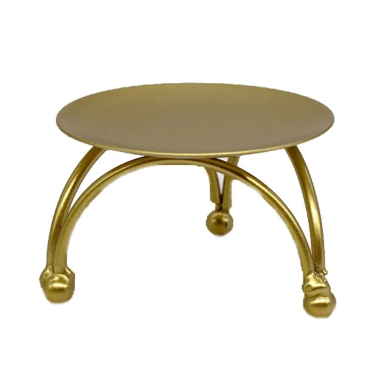 TBD0600670401.webp Geometric Three-Dimensional Round Wrought Iron Candle Holder Desktop Ornaments - Image 1