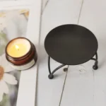 Geometric Three-Dimensional Round Wrought Iron Candle Holder Desktop Ornaments - Image 4