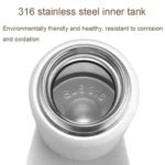 316 Stainless Steel Hammered Lid Thermos Coffee Cup with Tea Filter - Image 7