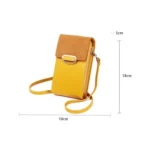 8521 PU Leather Ladies Shoulder Diagonal Bag Large Capacity Mobile Phone Bag - Image 3
