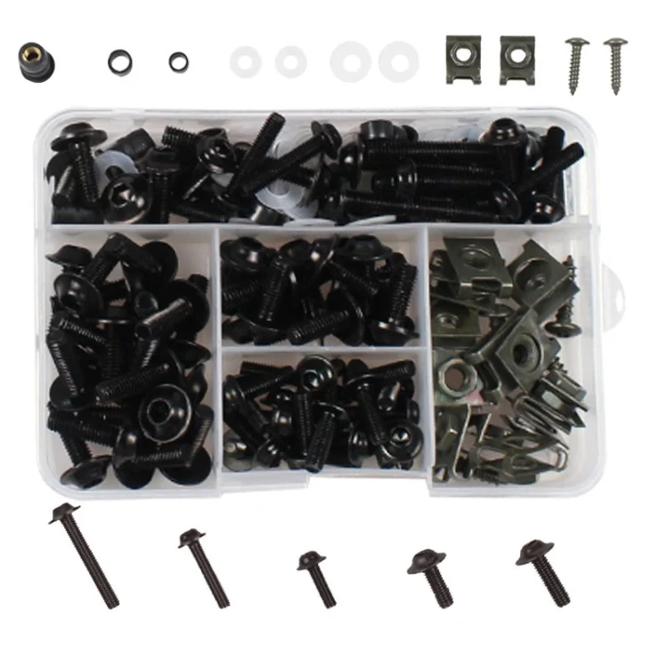 177 PCS/ Box Motorcycle Modification Accessories Windshield Cover Set Screw