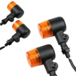 2 PCS Motorcycle Modified Steering Lamp Retro Metal Iron Shell Turning Light - Image 3