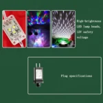 Santa Claus Christmas Tree Snowman Inflatable LED Luminous Christmas Ornaments, - Image 3