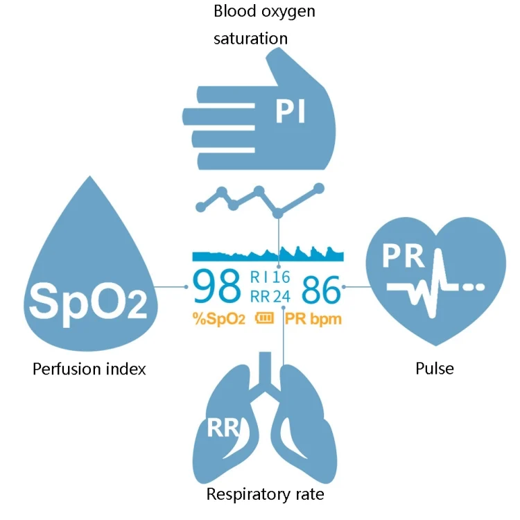 TBD0601603602_B3.webp JZ-133R Finger Pulse Oximeter Finger-Type Blood Oxygen Saturation Monitor - Image 4