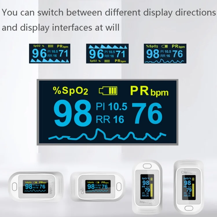 TBD0601603602_B4.webp JZ-133R Finger Pulse Oximeter Finger-Type Blood Oxygen Saturation Monitor - Image 5