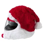 Motorcycle Helmet Christmas Hat Outdoor Crazy Funny Santa Helmet Cover - Image 3