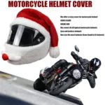 Motorcycle Helmet Christmas Hat Outdoor Crazy Funny Santa Helmet Cover - Image 6