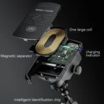 M9 Motorcycle Wireless Charging Mobile Phone Bracket 15W Fast Charging Mobile Phone Navigation Bracket - Image 6
