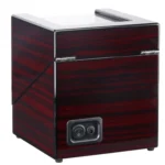 Ebony Lacquer Single-Head 2-Position Watch Box Rotating Winding Watch Shaker Motor Box,US Plug - Image 3