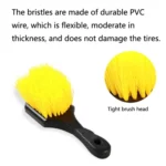 Automobile Tires Multifunctional Short-Handled Cleaning Long-Bristle Brush - Image 4