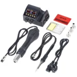 Hot Air Desoldering Station Dual Digital Display Two In One Temperature Control Electric Soldering Iron Soldering Station, - Image 8