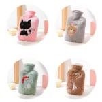 Hot Compress Stomach Hot Water Bottle Flannel Cover Cartoon Hand Warmer - Image 2