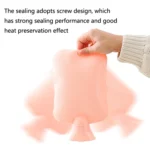 Hot Compress Stomach Hot Water Bottle Flannel Cover Cartoon Hand Warmer - Image 5