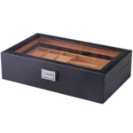 6+3 PU Watch Glasses Case Carbon Fiber PU Skin Watch Box Sunglasses Box - Image 3