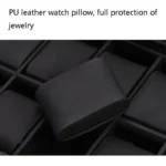 6+3 PU Watch Glasses Case Carbon Fiber PU Skin Watch Box Sunglasses Box - Image 4