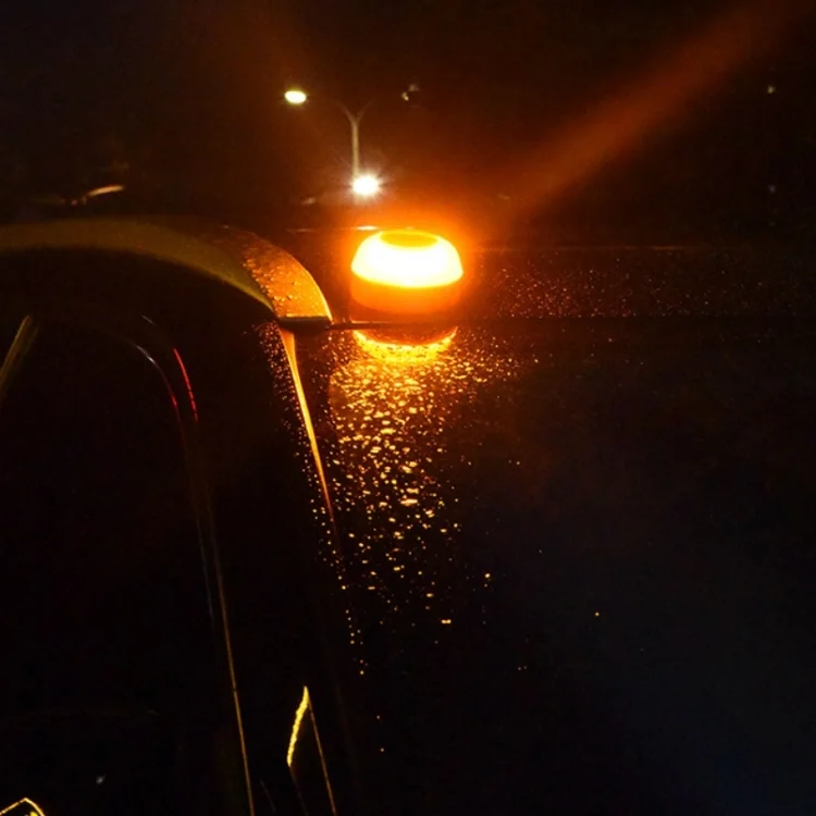 TBD06016323_5.webp V16 Car LED White Emergency Warning Light Strong Magnetic Induction Flashing Light - Image 6