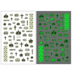 10 PCS Waterproof Sweat Proof Environmental Luminous DIY Nail Stickers