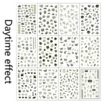 10 PCS Waterproof Sweat Proof Environmental Luminous DIY Nail Stickers - Image 2