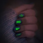 10 PCS Waterproof Sweat Proof Environmental Luminous DIY Nail Stickers - Image 4