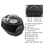 Planetary LED Aurora Bluetooth Projection Lights Remote Music Laser Lamp - Image 4