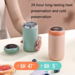 316 Stainless Steel Smart Vacuum Flask Children Portable Mini Display Temperature Cup Big Belly Cup - Image 6
