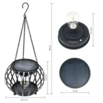 Solar Pumpkin Lantern Outdoor Hanging Garden Courtyard Villa Decoration LED Light - Image 3