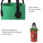 Multi-Mouth Hanging Strawberry Plant Bag With 13 Holes - Image 6