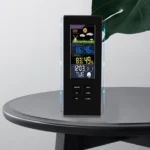 Wireless Colorful Screen Indoor And Outdoor Temperature Humidity Meter Barometer Smart Digital Electronic Clock With Backlight