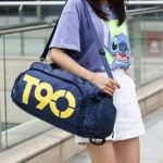 Sports Fitness Bag Large Capacity Luggage Bag Dry Wet Separation With Shoes Position Hand-Held Backpack Travel Bag - Image 7