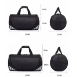 Leisure Sports Fitness Bag Men And Women One-Shoulder Diagonal Portable Cylindrical Travel Bag - Image 3