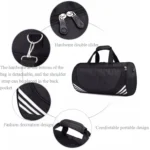 Leisure Sports Fitness Bag Men And Women One-Shoulder Diagonal Portable Cylindrical Travel Bag - Image 5