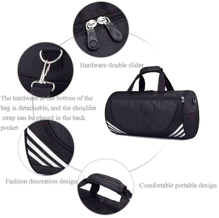 TBD0601659702_B4.webp Leisure Sports Fitness Bag Men And Women One-Shoulder Diagonal Portable Cylindrical Travel Bag - Image 5